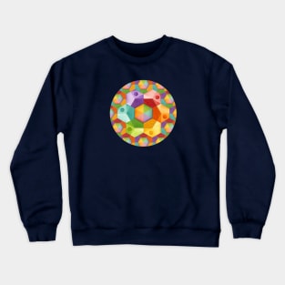 Rainbow Hexagons Crewneck Sweatshirt